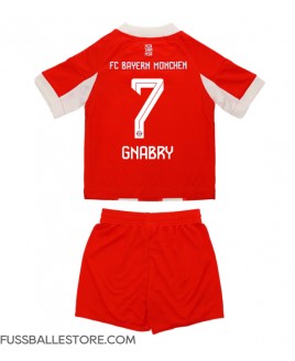 Günstige Bayern Munich Serge Gnabry #7 Heimtrikotsatz Kinder 2025-26 Kurzarm (+ Kurze Hosen)
